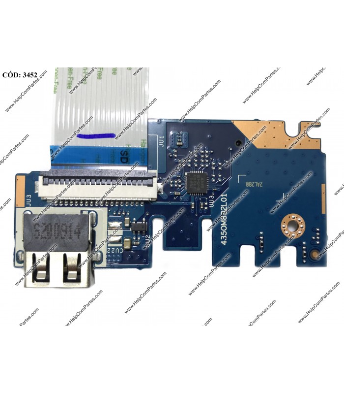 USB BD I/O W/CABLE HP 250 255 256 G7 15-DA 15-DB 15T-DA 15T-DB 15-DR 15Z-DB 15G-DR SERIES L20448-001 ORIG.