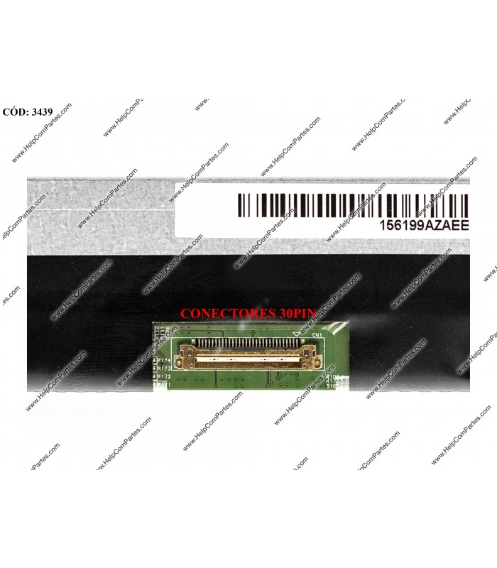 DISPLAY 15.6" 30PIN WLED SLIM WXGA HD (1366x768) MATTE 60Hz N-TS eDP VC.D PCBA FLAT SEG. U/D BRACKET L50021-001 ORIG.
