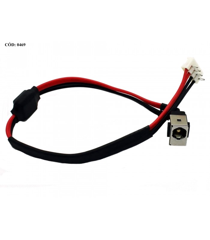DC JACK POWER TOSHIBA A500 L455 L455D L555 L555D A660 A660D A665 C660 SERIES +CABLE DC30100AA00 ORIG.