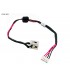 DC JACK POWER TOSHIBA  A500 A660 A660D A665 L455  L455D L555 L555D L670 L670D SERIES +CABLE DC30100AA00 ORIG.