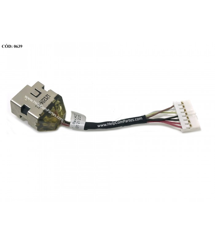 DC JACK POWER HP DV5 DV5-2000 DV5-2100 DV5T DV5T-2000 DV5T-2100 G6-1A00 SERIES +CABLE 607975-001 ORIG.