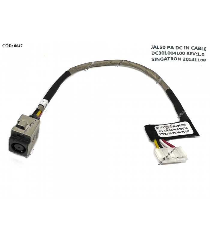 DC JACK POWER HP COMPAQ DV4 DV4-1000 DV4I-2000 DV4T-1000 DV4Z-1000 DV5 DV7 CQ40 CQ45 SERIES +CABLE 486836-001 ORIG.