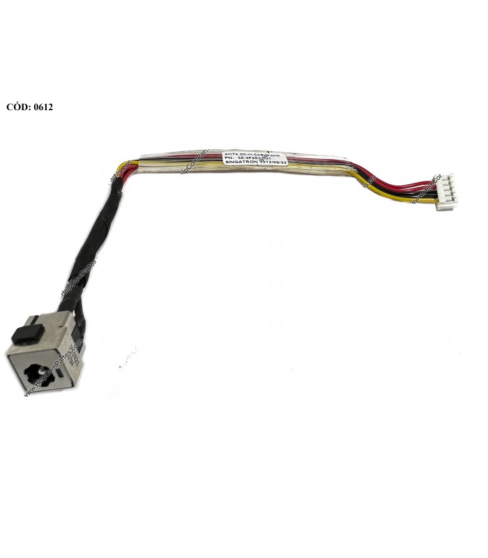 DC JACK POWER HP DV2000 DV2200 DV2500 V3000 V3200 V3300 V3400 SERIES +CABLE 430462-001 50.4F502.001 ORIG.