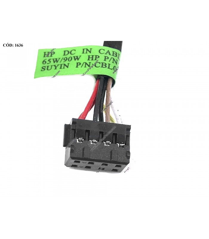 DC JACK POWER HP 240 245 246 G3 210 215 G1 14-K 14-R 14-G 14T-R 11-E 14-S  SERIES +CABLE 730900-001 ORIG.