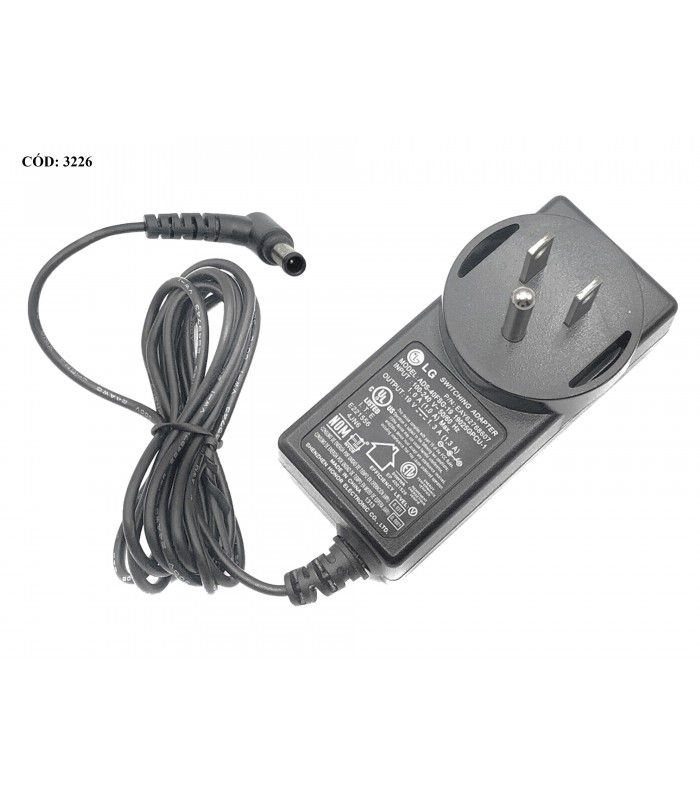ADAPTADOR ENERGIA LG 19V---1.3A 40W 6.5mm*4.4mm 100-240V 50/60Hz/EAY62768607 