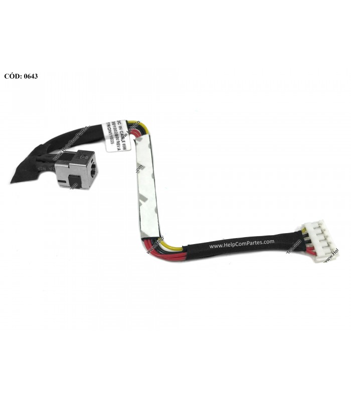 DC JACK POWER HP DV2000 DV2200 DV2500 DV2700 A900 C700 V3000 V3100 V3200 SERIES +CABLE 454945-001 ORIG.