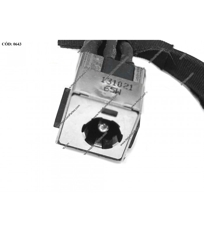DC JACK POWER HP DV2000 DV2200 DV2500 DV2700 A900 C700 V3000 V3100 V3200 SERIES +CABLE 454945-001 ORIG.