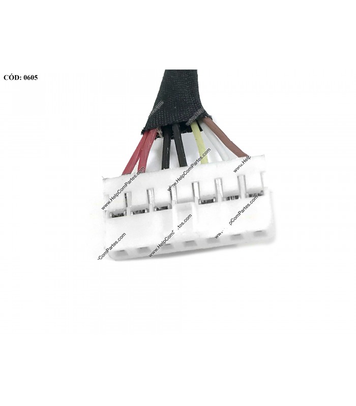 DC JACK POWER HP DM4T DV3-4000 DV3T DV4-4000 DV4T DM4 DM4-1000 DM4-1200 DM4-1300 DM4-2000 SERIES +CABLE 608273-001 ORIG.
