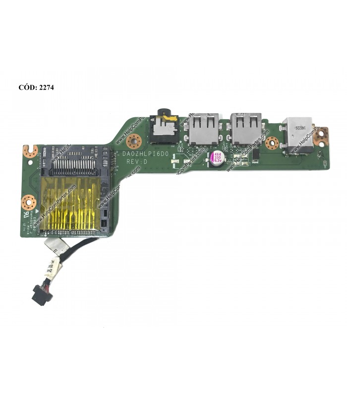 USB BD ASPIRE V5-123 V5-122P One 725 USB AUDIO BOARD/CARD READER / DC JACK / MIC SERIES DA0ZHLPI6D0 ORIG.