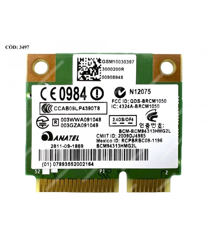 WI-FI PCI-E BROADCOM 4313AGN 802.11a/b/g/draft-n M.2 /DM1 DM2 DM3 DM4 MINI 110 G72 DV7 593836-001 ORIG