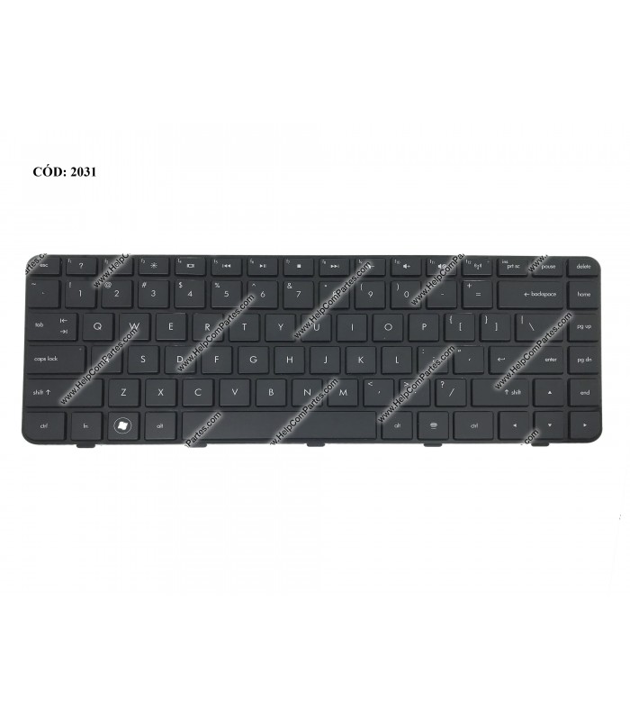 TECLADO HP PAV DM4-1000 DM4T-1000 DM4-2000 DM4T-2000 DV5-2000 DV5T-2 SERIES GLOSSY 608222-001 BK US ORIG. (DS)