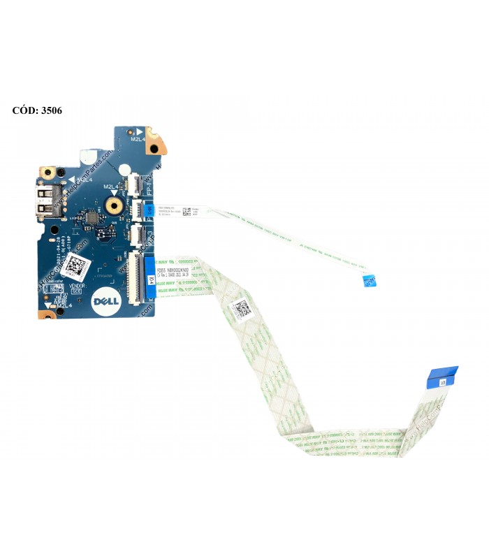 USB BD I/O W/CABLE W/CARD READER W/PWR DELL INSPIRON 15 3501 5593 3501 3502 3505 VOSTRO 3500 3501 0TMRPG ORIG.