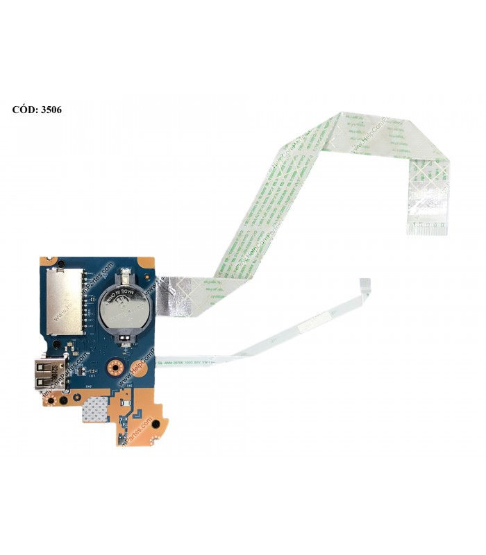 USB BD I/O W/CABLE W/CARD READER W/PWR DELL INSPIRON 15 3501 5593 3501 3502 3505 VOSTRO 3500 3501 0TMRPG ORIG.