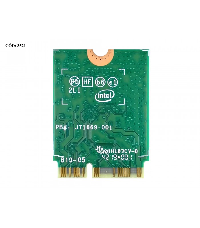 WI-FI M.2 NGFF 2230 INTEL DUAL BAND 9462NGW 802.11 ac/a/b/g/n 2X2 Wi-Fi 5 2.4/5GHz BT 5.0 01AX795 01275K ORIG.