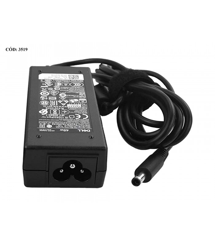 CARGADOR DELL 19.5V---2.31A 45W PIN 4.5*3.0 100-240V~ US 50-60Hz 3PRONG 0KXTTW ORIG