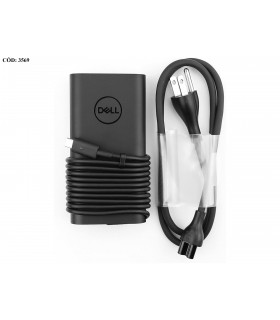 CARGADOR DELL USB-C 90W 9.0V---3.0A 27W/ 20.0V---4.5A  100-240V~ US 50-60Hz 3PRONG 0R2M8K ORIG.