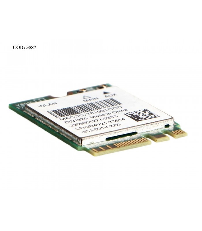 WI-FI M.2 NGFF 2230 DELL DW1820 0D4V21 / 802.11 b/g/n,BT4.1+HS/INSPIRON 13 7359 5378 15 5584 5585 3584 3585 3781 ORIG.