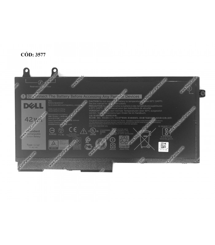BATERIA DELL 11.4V---42WH 3C 1V1XF/LATITUDE 5500 5501 5401 5400 5511 5510 5411 5410 PRECISION 3540 3541 3550 SERIES XV8CJ ORIG.