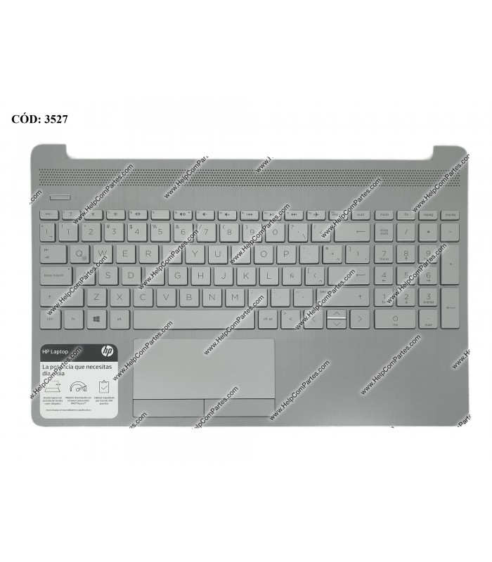 HP ASSY W/PLMRST W/TP W/CLICK BD /15-GW 15-DW 15S-DY 15S-DU 15S-DW 15S-GR 15-CS SERIES L52023-161 ORIG (DS).