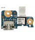 USB BD I/O W/CABLE HP HP 240 245 246 G4 G5/ 14-AC 14-AM 14-AN 14-AQ 14-AR 14-AS 14-AF 14G-AD 14G-AJ SERIES 813515-001 ORIG. (DS)