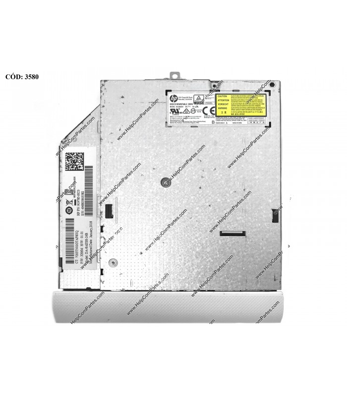 ODD DVD-WRITER. 9.0mm HP DVD+RW GUE1N SATA SLIM BEZEL WH 920417-008 ORIG. (DS)