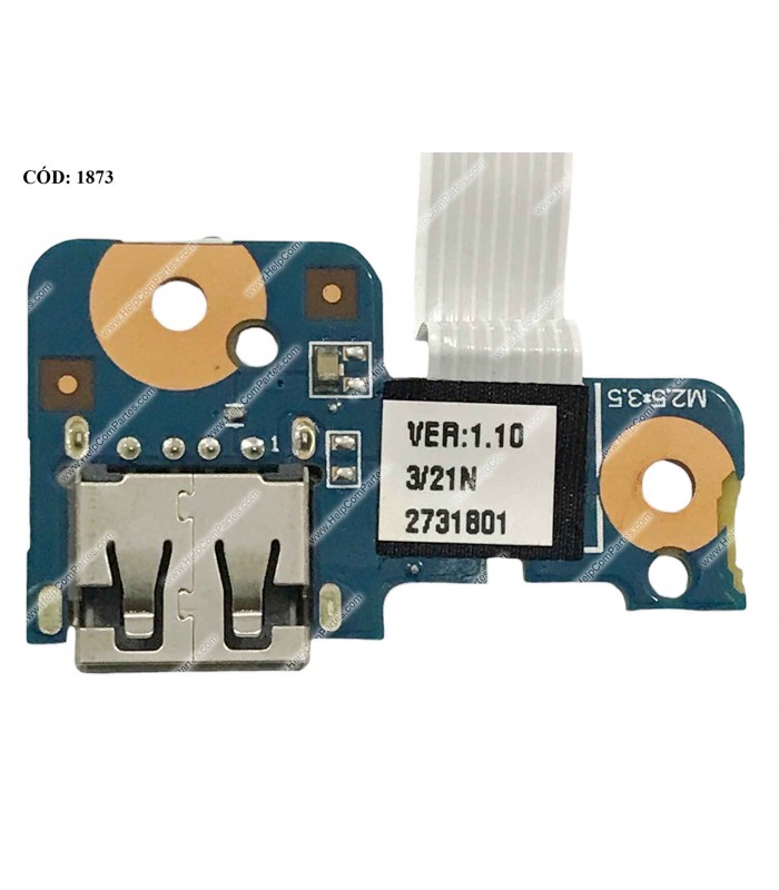 USB BD I/O W/CABLE HP HP 240 245 246 G4 G5/ 14-AC 14-AM 14-AN 14-AQ 14-AR 14-AS 14-AF 14G-AD 14G-AJ SERIES 813515-001 ORIG.