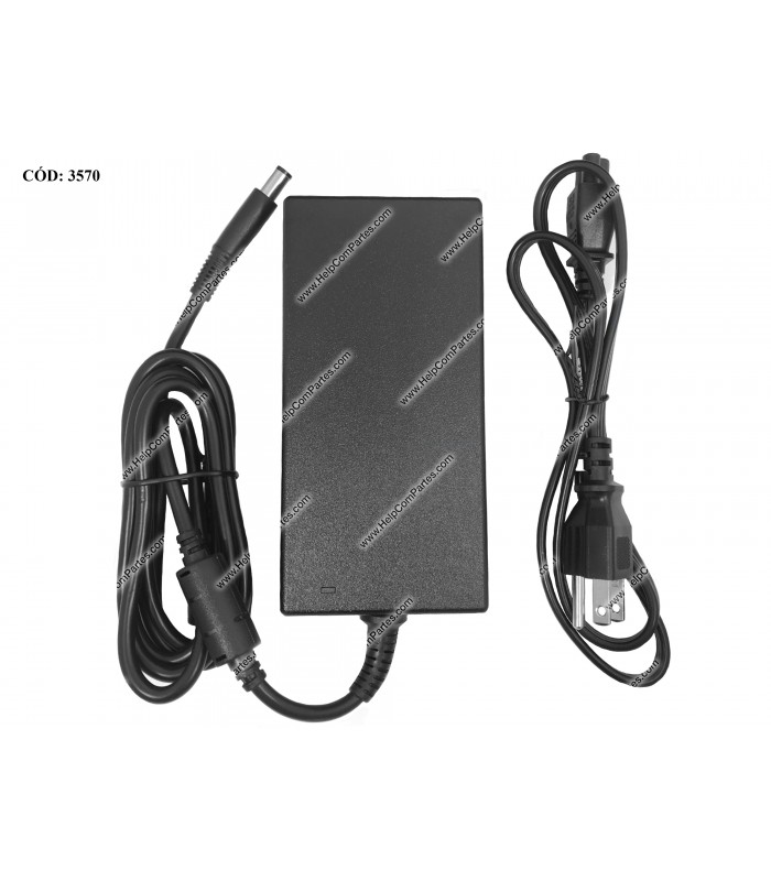 CARGADOR DELL 19.5V---9.23A 180W PIN 7.4*5.0 100-240V~ US 50-60Hz 3PRONG 047RW6 ORIG