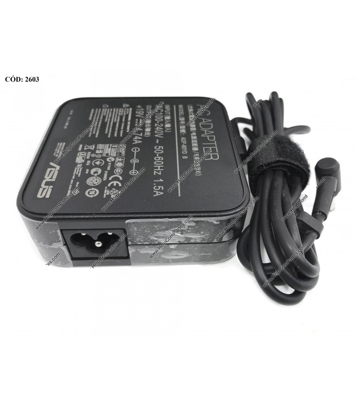 CARGADOR ASUS 19V---4.74A 90W PIN 4.5*3.0 100-240V~ US 50-60Hz 3PRONG SIN CABLE DE PODER ADP-90YD B OEM