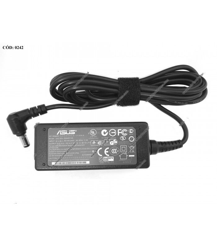 CARGADOR ASUS 19V---2.1A 40W PIN 5.5*2.5 100-240V~ US 50-60Hz 3PRONG EXA081XA OEM