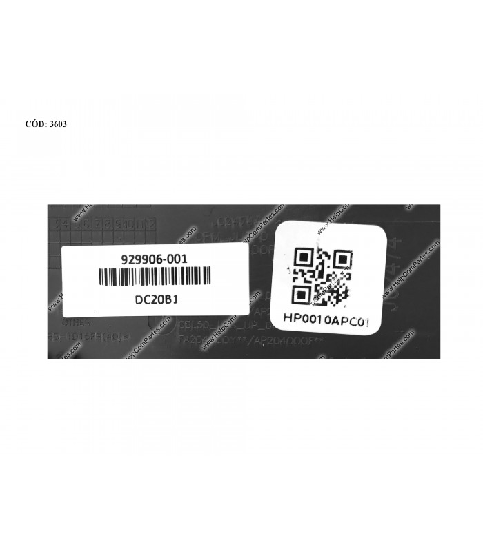 HP ASSY W/KB W/PLMRST W/TP W/CLICK /15-BS 15-BW 15G-BR 15T-BR 15T-BS 15Z-BW 250 255 G6 SERIES BK 929906-001 US ORIG.