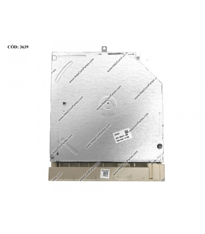 ODD DVD-WRITER. 9.0mm HP DVD+RW GUE1N SATA SLIM BEZEL GLD 920417-008 ORIG. (DS)