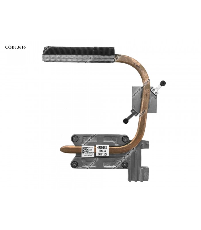 DISIPADOR DELL INSPIRON N4110 N4120 M411R M4110 14R VOSTRP 3450 SERIES 0FMMY8 FMMY8ORIG. (DS)