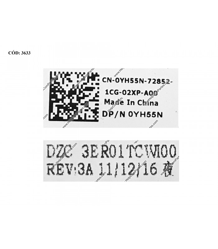 DELL ASSY W/PLMRST+TOUCHPAD INSPIRON 14R N4110 N4010 M4110 M411R SERIES 0YH55N BK ORIG. (DS)