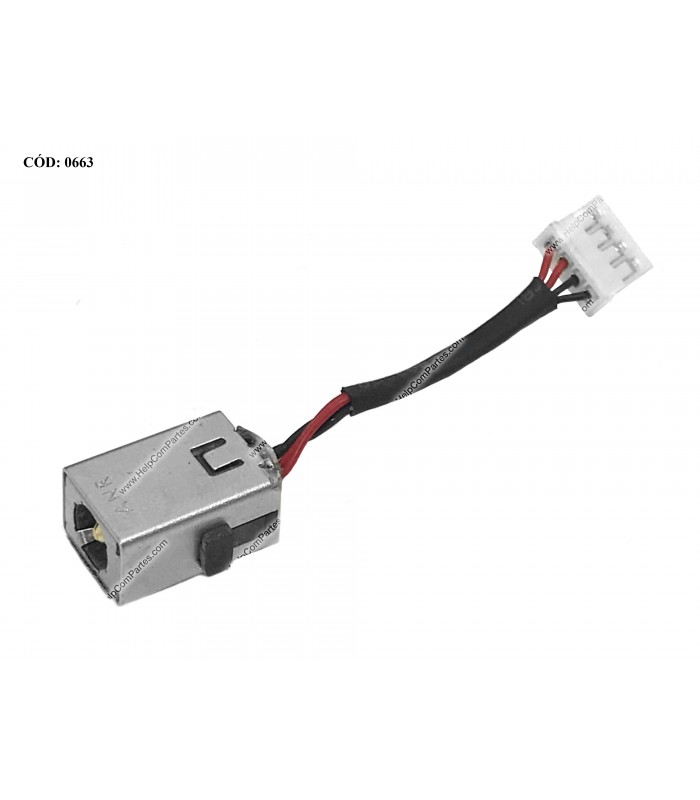 DC JACK POWER HP MINI 110-4000 200-4000 210-3000 210-402 1104 SERIES +CABLE 6017B0205701 OEM.
