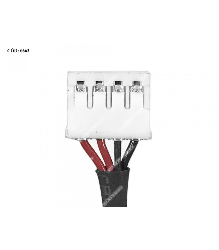 DC JACK POWER HP MINI 110-4000 200-4000 210-3000 210-402 1104 SERIES +CABLE 6017B0205701 OEM.