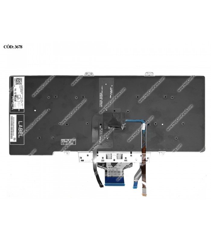 TECLADO DELL LATITUDE 5400 5401 5402 5410 5411 7400 +BL+POINT SERIES 09GG3W BK LA ORIG.