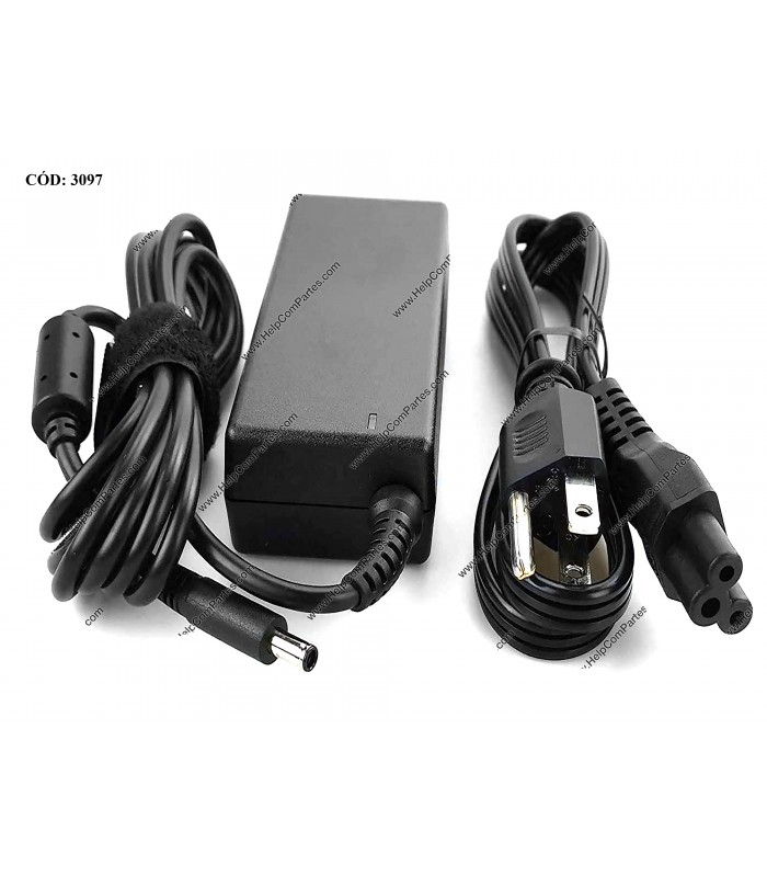 CARGADOR DELL 19.5V---3.34A 65W PIN 4.5*3.0 100-240V~ US 50-60Hz 3PRONG 0MGJN9 ORIG.