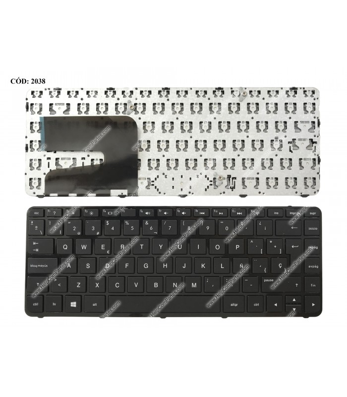 TECLADO HP PAV 14-E 14-N 14-G 14-R 14-D 14Z-N100 14Z-N200 HP 240 G3 HP 245 G3 SERIES + MARCO 724252-161 BK SP OEM
