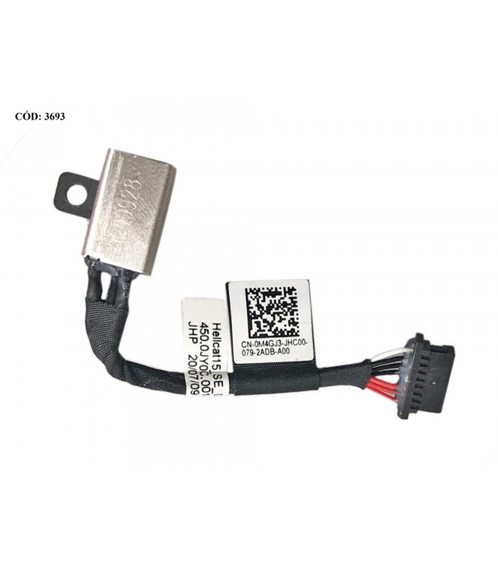 DC JACK POWER DELL INSPIRON 7300 7306 7500 7506 SERIES +CABLE M4GJ3 0M4GJ3 ORIG.