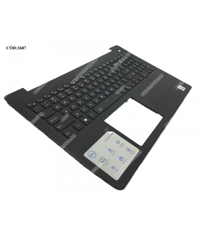 DELL ASSY W/KB W/PLMRST/ INSPIRON 3580 3581 3582 3583 3584 3590 3595 BK NO BL 0P4MKJ  US ORIG
