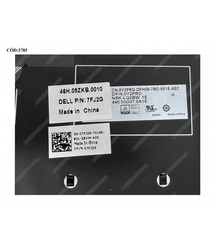 TECLADO DELL INSP. 14-3000 3442 3443 5447 5442 5445 7447/ LATITUDE 3450/ VOSTRO 14 3458 3446 SERIES BACKLIT BK LA ORIG.