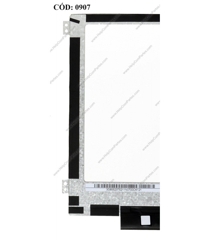 DISPLAY 11.6" 30PIN WLED SLIM WXGA HD (1366x768) MATTE 60Hz N-TS eDP VC.D PCBA FLAT 2cm SEG. R/L BRACKET / N116BGE-EA2 (DS)