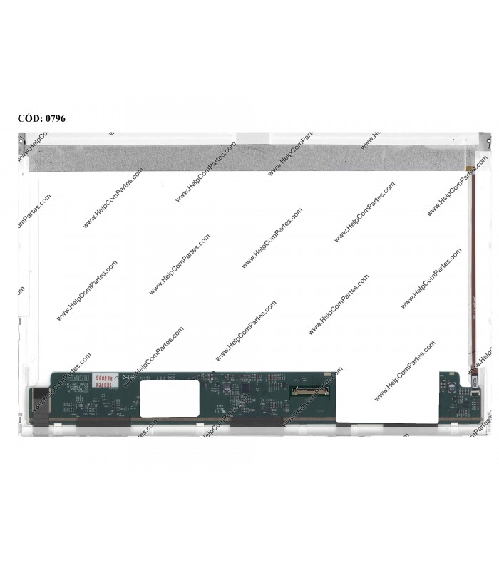 DISPLAY 15.6" 40PIN WLED WXGA HD (1366x768) MATTE 60Hz VC-D PCBA BENT NO BRACKETS LP156WH2(TL)(D2)