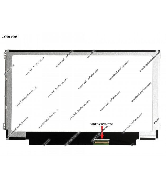 DISPLAY 11.6" 40PIN WLED SLIM WXGA HD (1366x768) MATTE 60Hz LVDS VC-D PCBA FLAT SEG. R/L BRACKET 0HF9D2