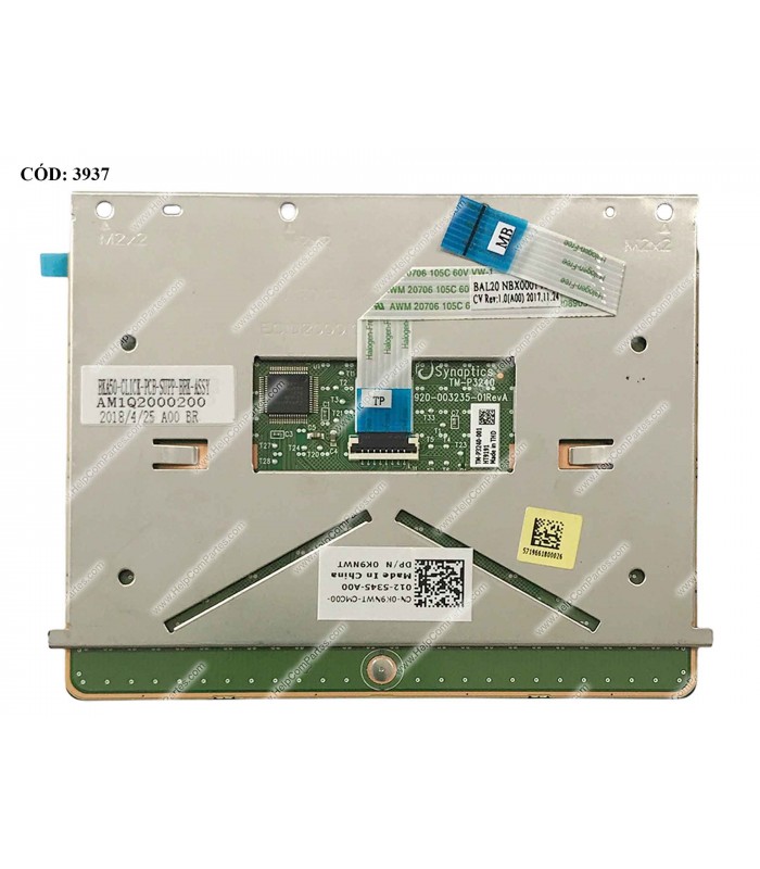 TOUCHPAD CLICK BD W/CABLE DELL INSPIRON 15 5565 5567 SERIES 0K9NWT B0760 ORIG.