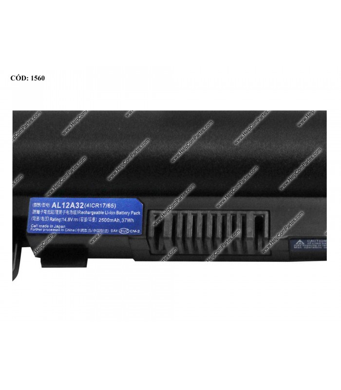 BATERIA ACER 14.8V---37WH 4C/ASPIRE V5-431 V5-531 V5-431G V5-471 E1-532 E1-572 SERIES AL12A32 OEM