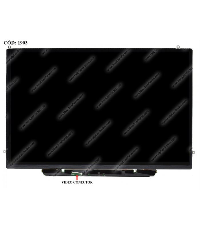 DISPLAY 13.3" 30PIN WLED SLIM HD (1280x800) GLOSSY 60Hz VC-I SEG. R/L+U BRACKET MACBOOK AIR A1237 A1304 B133EW03 V.2 ORIG