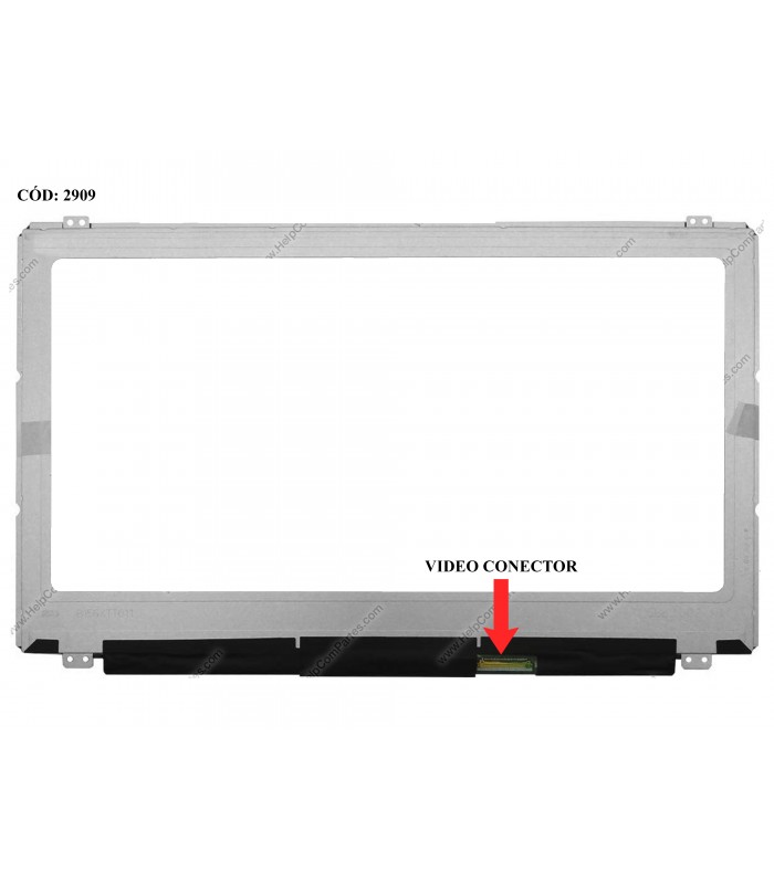 DISPLAY/TOUCH 15.6" 40PIN WLED SLIM WXGA HD (1366x768) GLOSSY 60Hz TS I²C/USB eDP VC.D SEG. U/D BRACKET 0WGHK8 ORIG.