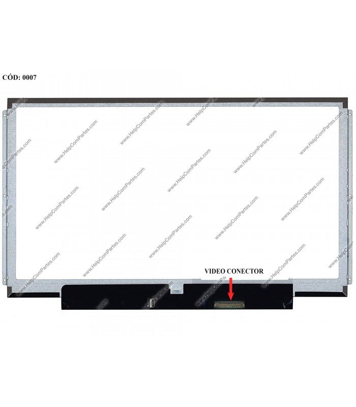 DISPLAY 13.3" 40PIN WLED WXGA HD (1366x768) GLOSSY VC.D PCBA FLAT 2.5cm SEG. R/L BRACKET FILOS / LTN133AT20-201 ORIG.