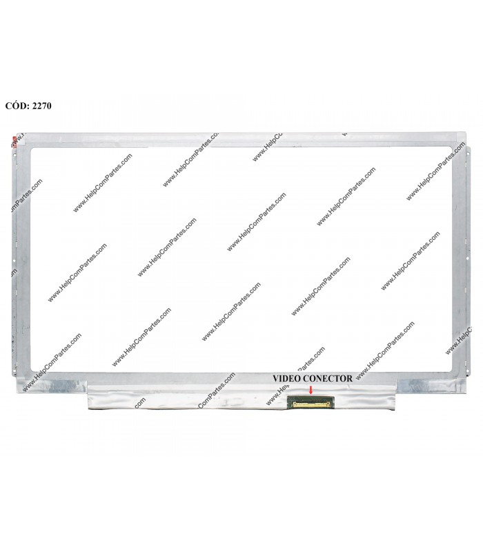 DISPLAY 13.3" 40PIN WLED WXGA HD (1366x768) GLOSSY VC.D PCBA FLAT 2.5cm SEG. R/L BRACKET FILOS / LTN133AT20-201 ORIG. (DS)
